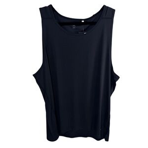 DSG Run Tank Reflective Moisture Wicking XXL Pure Black Gym Weightlifting Muscle